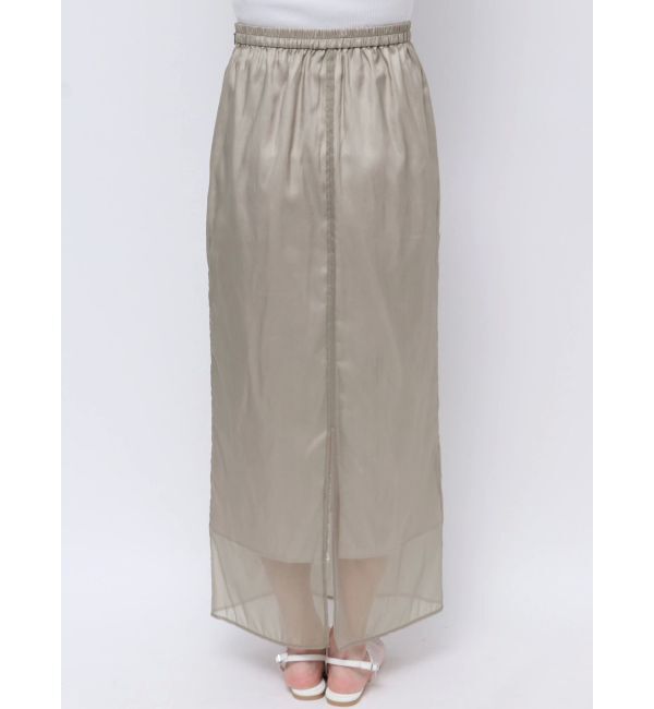 ELENDEEK「SHEER LONG I-LINE SK」|スカート|