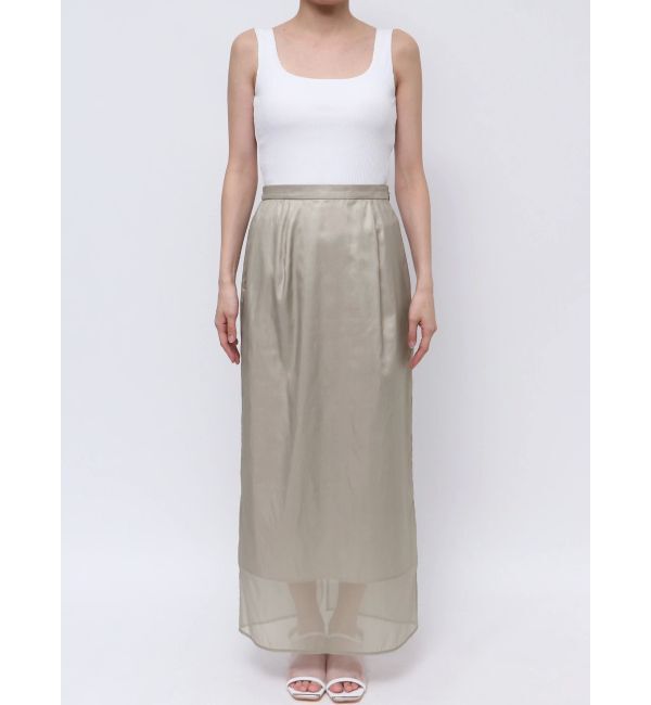 ELENDEEK「SHEER LONG I-LINE SK」|スカート|
