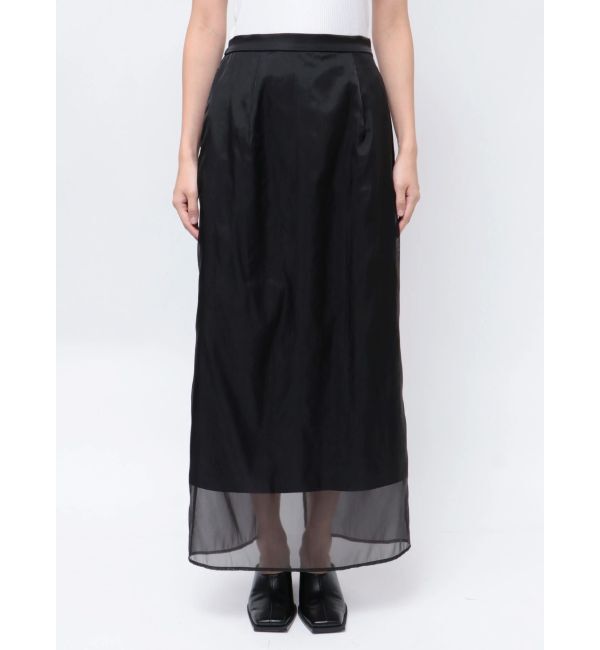 ELENDEEK「SHEER LONG I-LINE SK」|スカート|