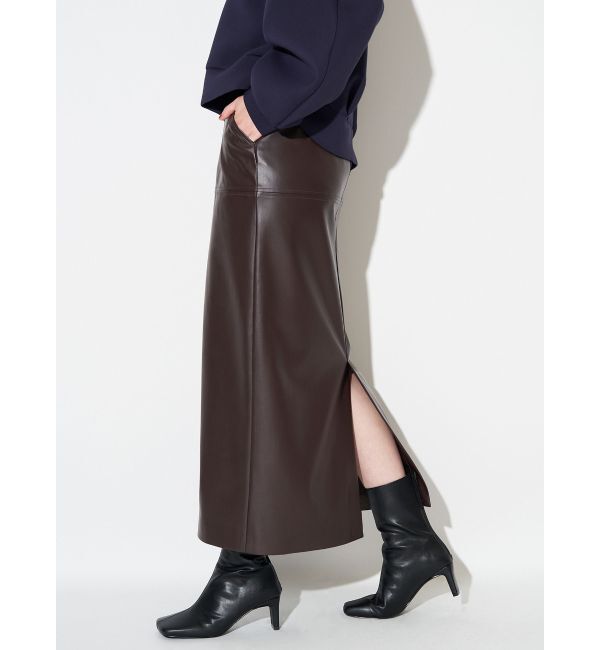 ELENDEEK「FAUX LEATHER SK」|スカート|