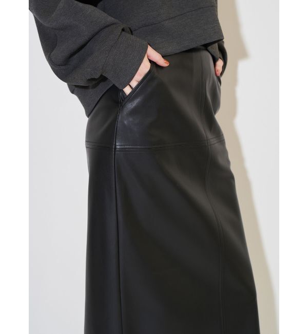 ELENDEEK「FAUX LEATHER SK」|スカート|