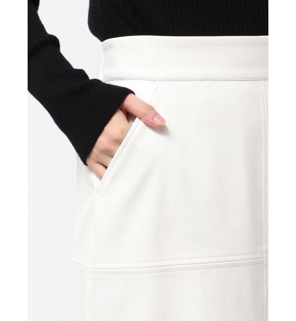 ELENDEEK「FAUX LEATHER SK」|スカート|