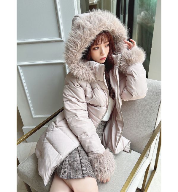 RESEXXY「フード付ダウンコート」|ダウン|