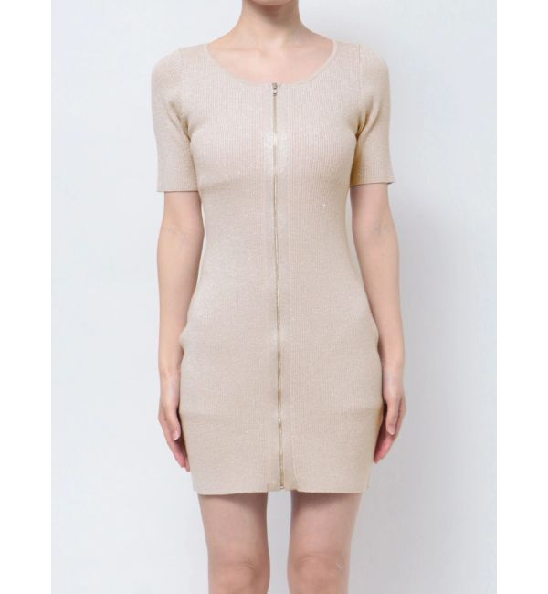 RESEXXY「ラメグリッターリブニットミニワンピース」|ワンピース|