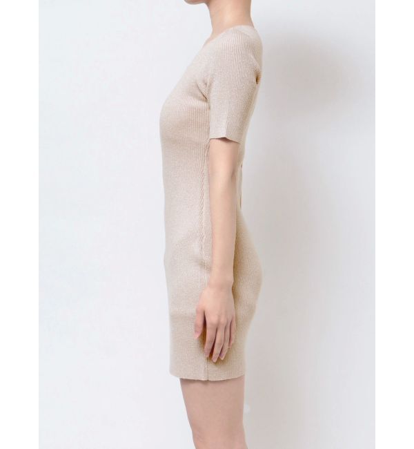 RESEXXY「ラメグリッターリブニットミニワンピース」|ワンピース|