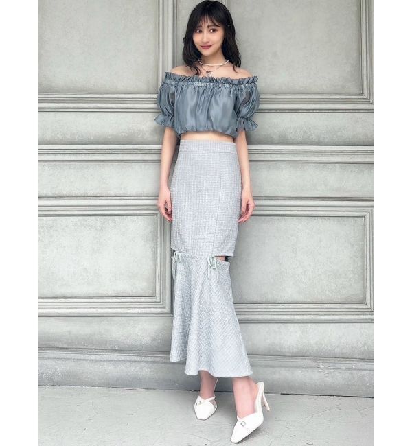 RESEXXY「クロップドオフショルトップス」|シャツ・ブラウス|