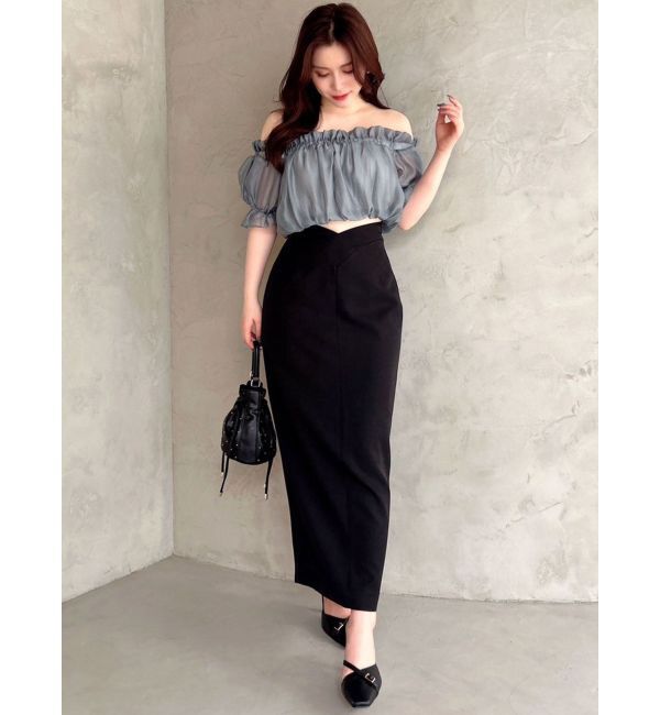 RESEXXY「クロップドオフショルトップス」|シャツ・ブラウス|