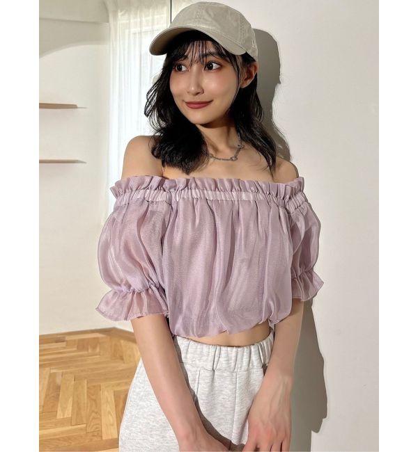 RESEXXY「クロップドオフショルトップス」|シャツ・ブラウス|