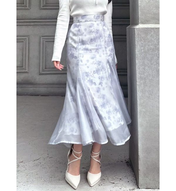 RESEXXY「ランダムフレアマーメイドスカート」|スカート|ブルー