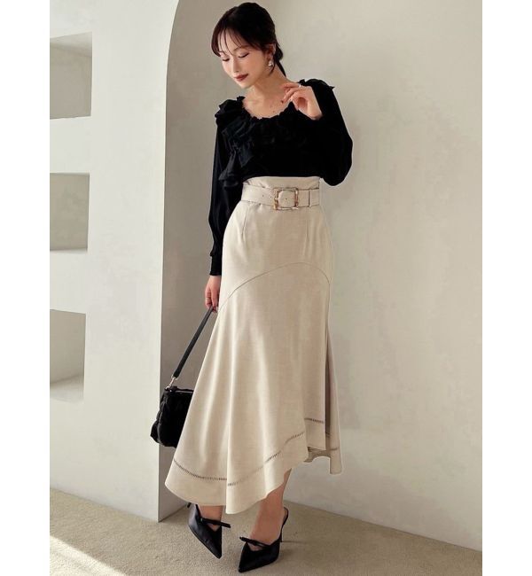 RESEXXY「アシンメトリーフレアマーメイドスカート」|スカート|