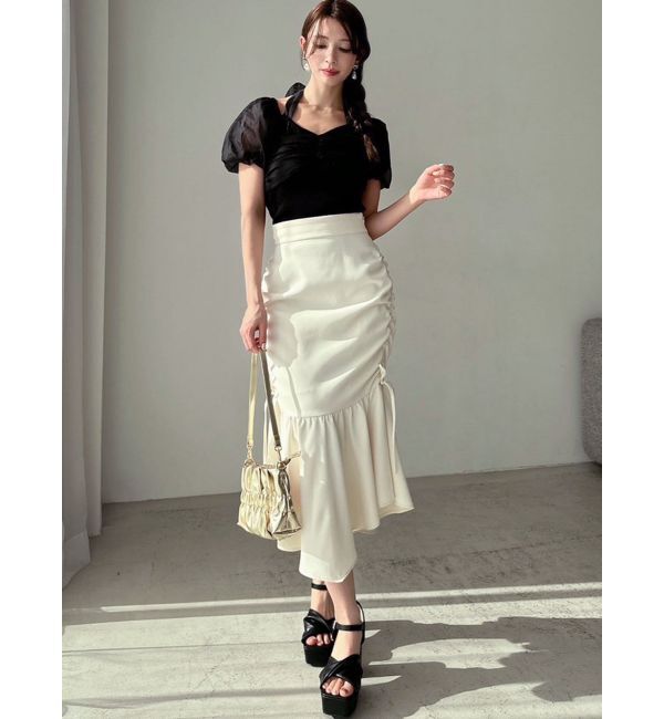 RESEXXY「サイドギャザーマーメイドスカート」|スカート|