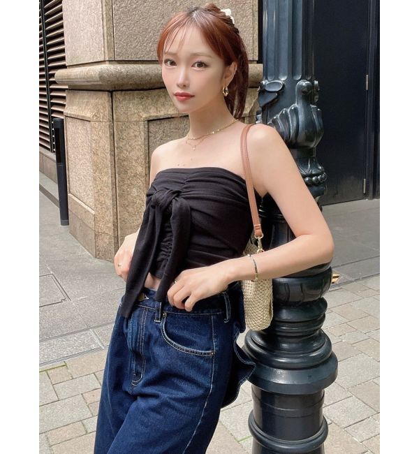 RESEXXY「スリーブツイストベアニット」|キャミソール|