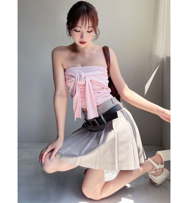 RESEXXY「スリーブツイストベアニット」|キャミソール|