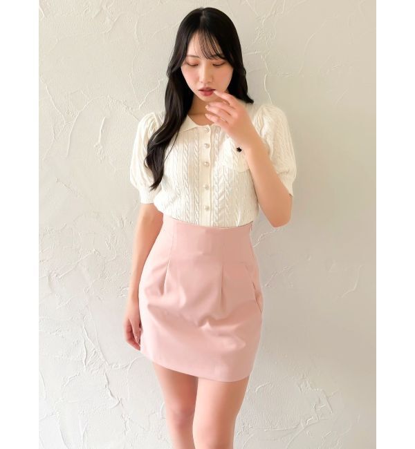 dazzlin「【POLO BCSコラボ/再生産】ポロカーデニットトップス」|ニット・セーター|