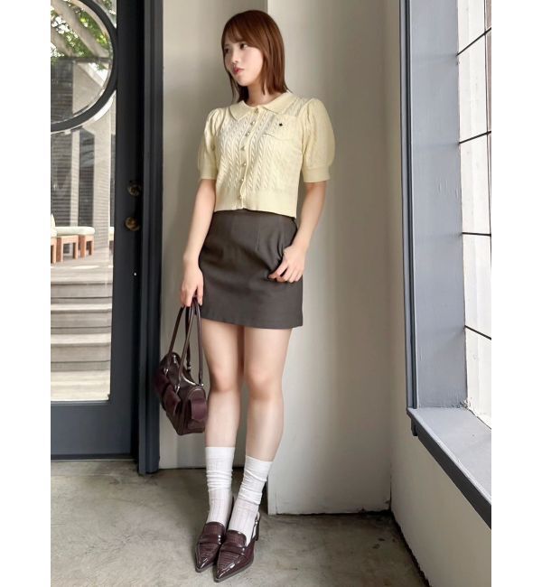 dazzlin「【POLO BCSコラボ/再生産】ポロカーデニットトップス」|ニット・セーター|