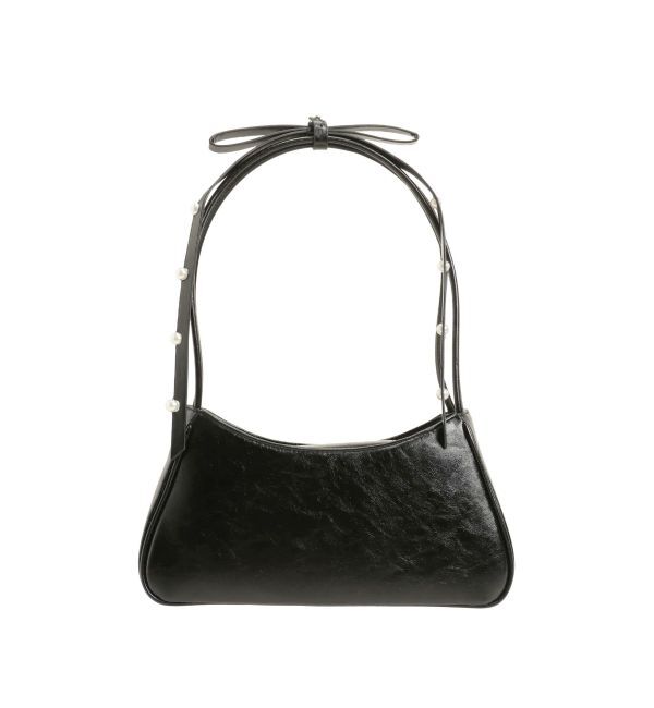 dazzlin「【キャセリーニ】肩リボンエナメルバッグ」|ハンドバッグ|