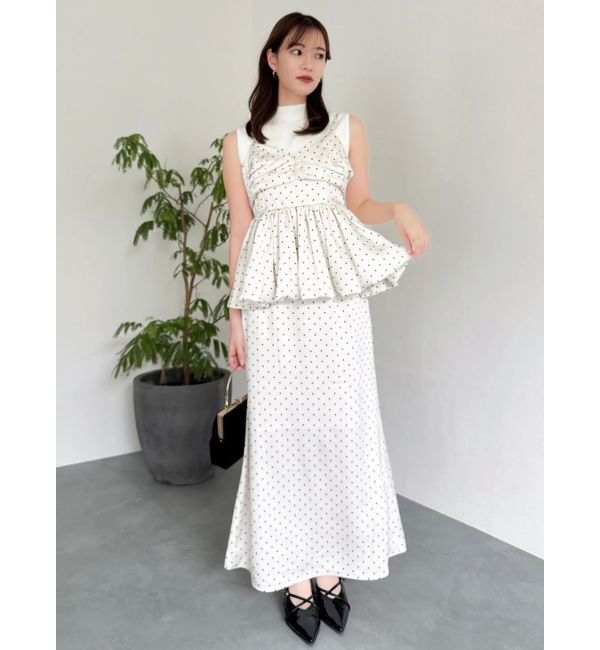 dazzlin「サテンナロースリットスカート」|スカート|