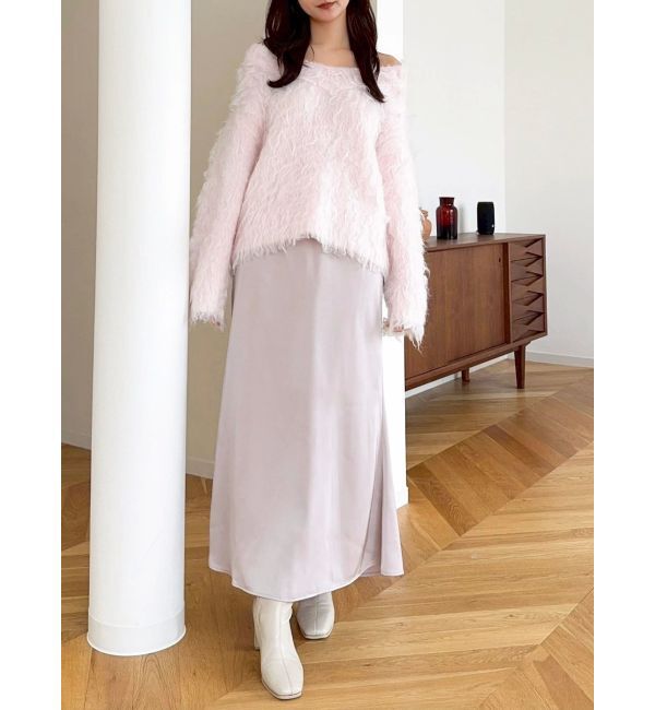 dazzlin「サテンナロースリットスカート」|スカート|