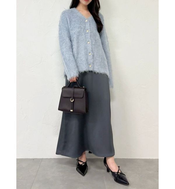 dazzlin「サテンナロースリットスカート」|スカート|