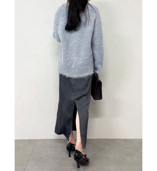 dazzlin「サテンナロースリットスカート」|スカート|