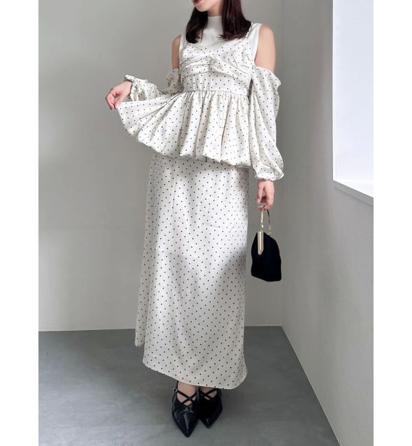 dazzlin「サテンナロースリットスカート」|スカート|