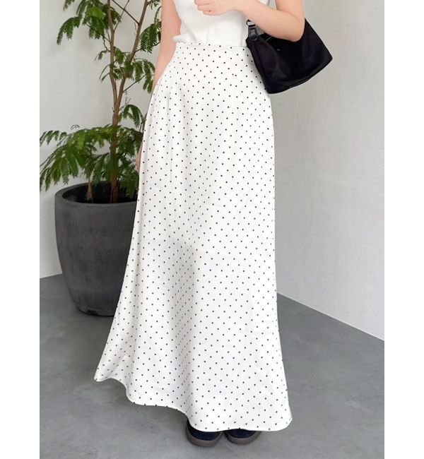 dazzlin「サテンナロースリットスカート」|スカート|