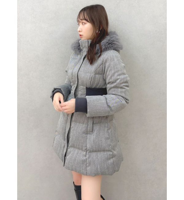 dazzlin「ウエストマークレディダウンコート」|ダウン|