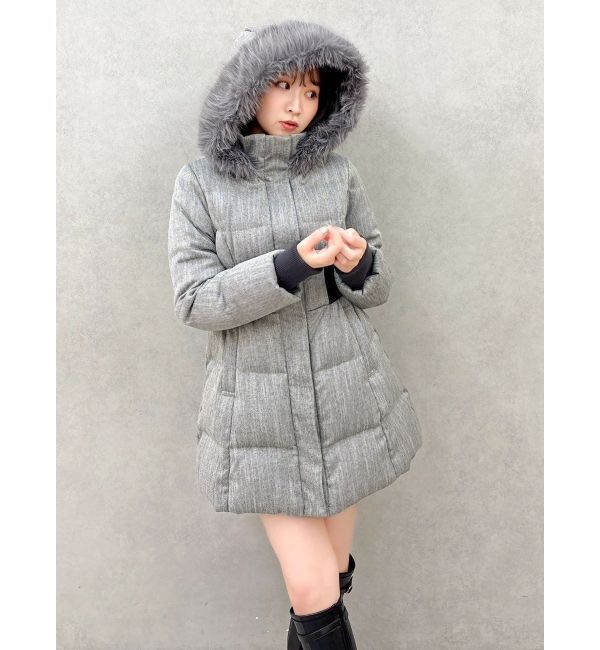 dazzlin「ウエストマークレディダウンコート」|ダウン|