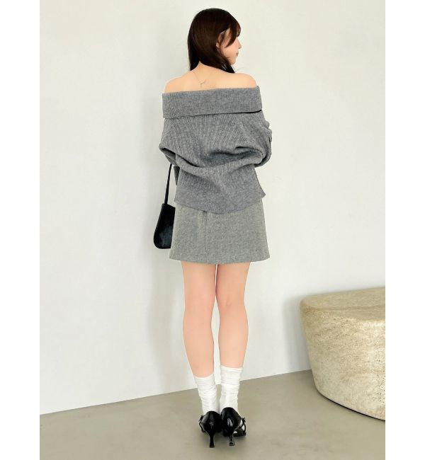 dazzlin「【久間田琳加コラボ】オフショルオーバーニットトップス」|ニット・セーター|