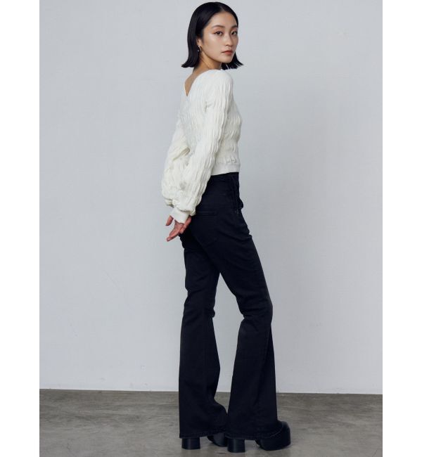 EMODA「アシンメトリークロスニット」|ニット・セーター|