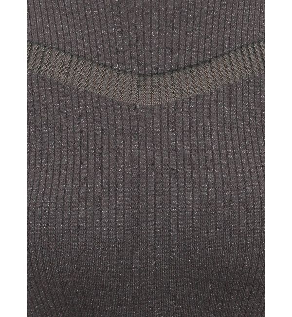 MERCURYDUO「シアーカットラメニットワンピース」|ワンピース|