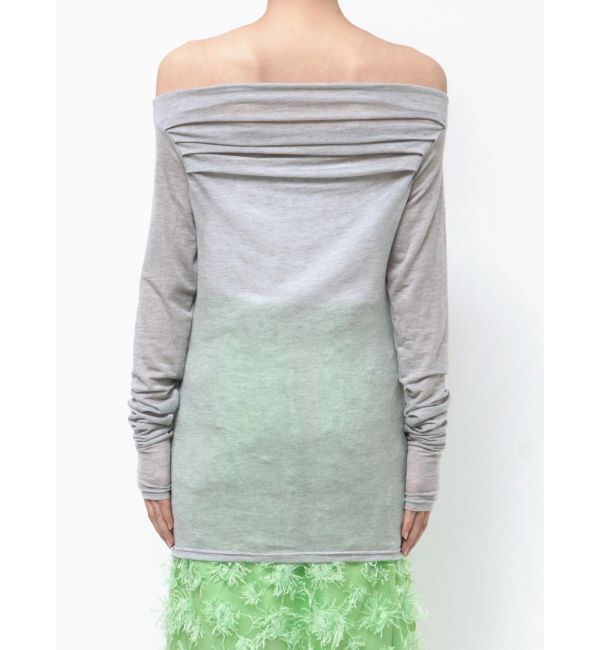 MERCURYDUO「【OUNNOUN】ドレープセミシアーオフショル2WAYカットソー」|Tシャツ・カットソー|