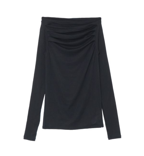 MERCURYDUO「【OUNNOUN】ドレープセミシアーオフショル2WAYカットソー」|Tシャツ・カットソー|