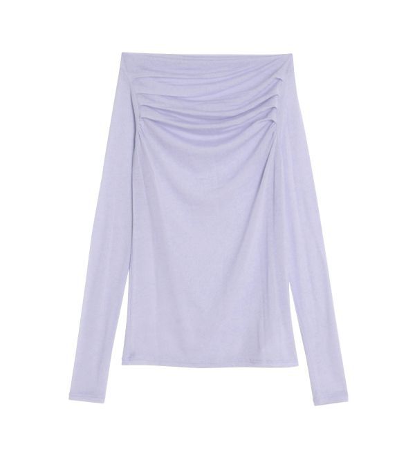 MERCURYDUO「【OUNNOUN】ドレープセミシアーオフショル2WAYカットソー」|Tシャツ・カットソー|