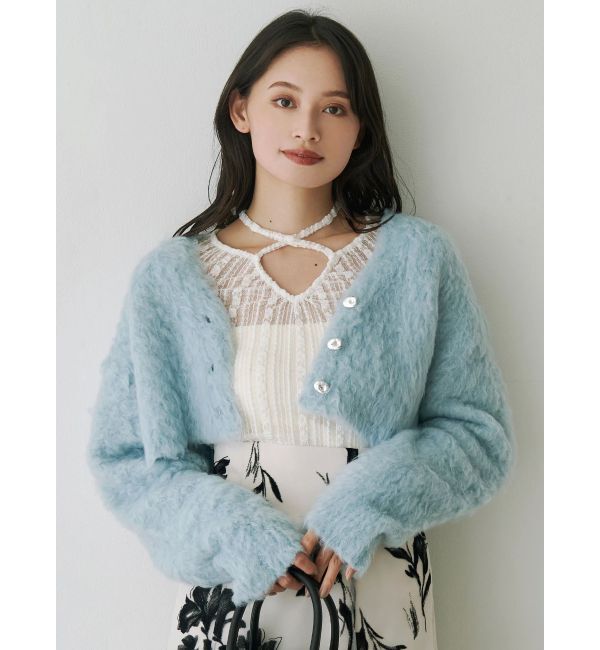 MERCURYDUO「ストレッチレースカットソー」|Tシャツ・カットソー|