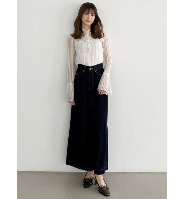 MERCURYDUO「ストレッチレースカットソー」|Tシャツ・カットソー|