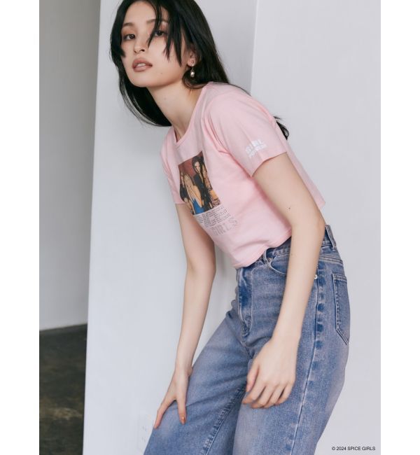 MURUA「【SPICE GIRLS】rhinestone logo Tシャツ」|Tシャツ・カットソー|