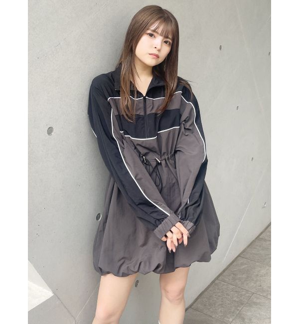 MURUA「トラックバルーンミニワンピース」|ワンピース|