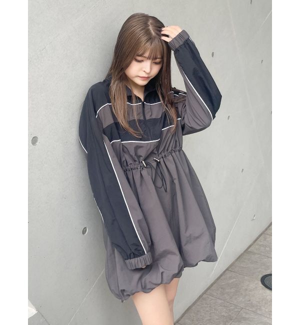 MURUA「トラックバルーンミニワンピース」|ワンピース|