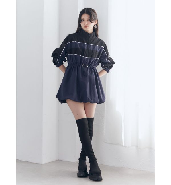 MURUA「トラックバルーンミニワンピース」|ワンピース|