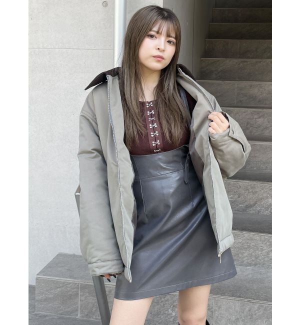 MURUA「パフィーデトロイトジャケット」|ブルゾン・スタジャン|