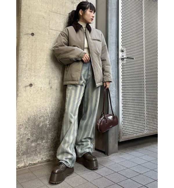 MURUA「パフィーデトロイトジャケット」|ブルゾン・スタジャン|