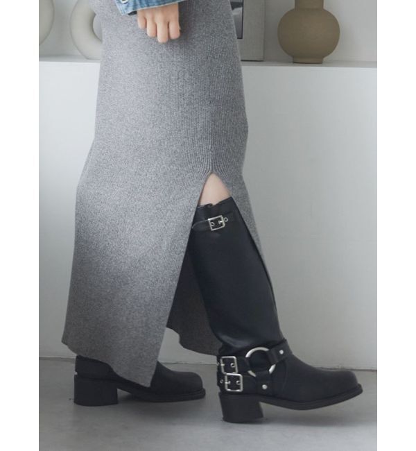 Ungrid「エンジニアロングブーツ」|ロングブーツ|