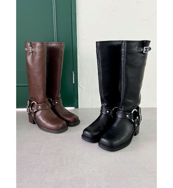 Ungrid「エンジニアロングブーツ」|ロングブーツ|