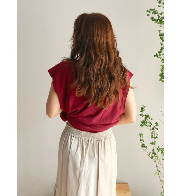 Ungrid「ショルダーリメイクロゴタンクトップ」|タンクトップ|