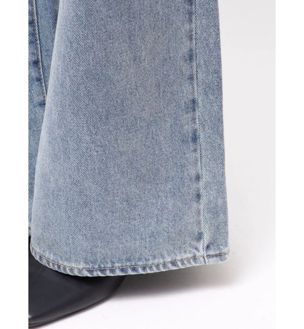 Ungrid「【WEB限定】ボタンデザインハイウエストストレートデニム」|デニム|