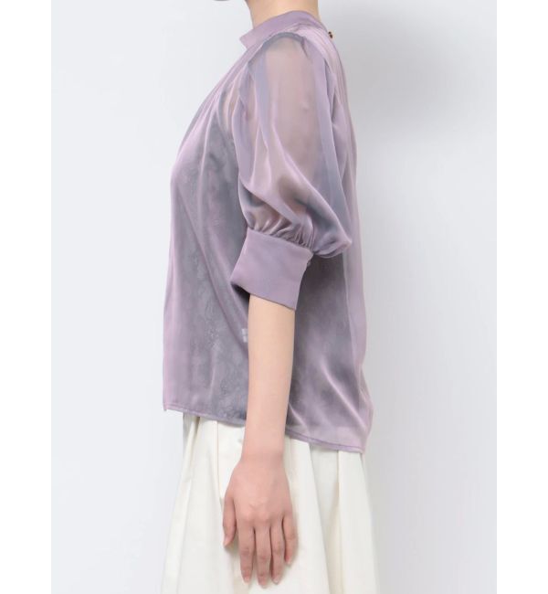 LAGUNAMOON「ハーフスリーブレースキャミシアーブラウス」|シャツ・ブラウス|