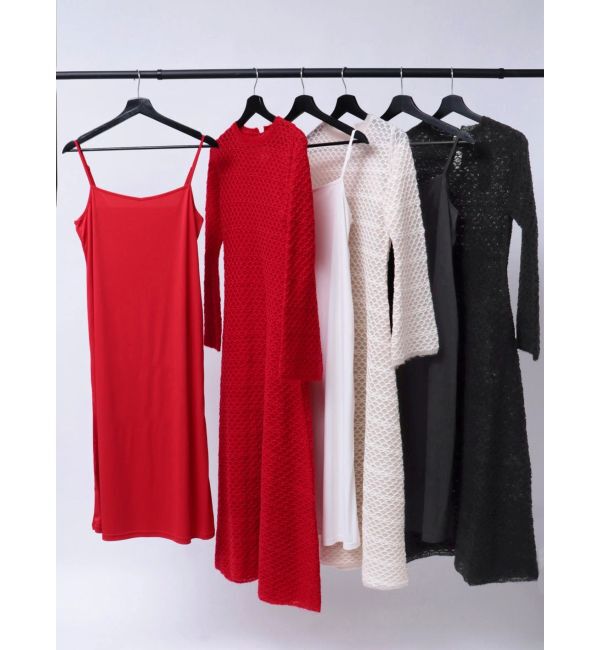 LAGUNAMOON「ダイヤパターンモヘヤニットワンピース」|ワンピース|