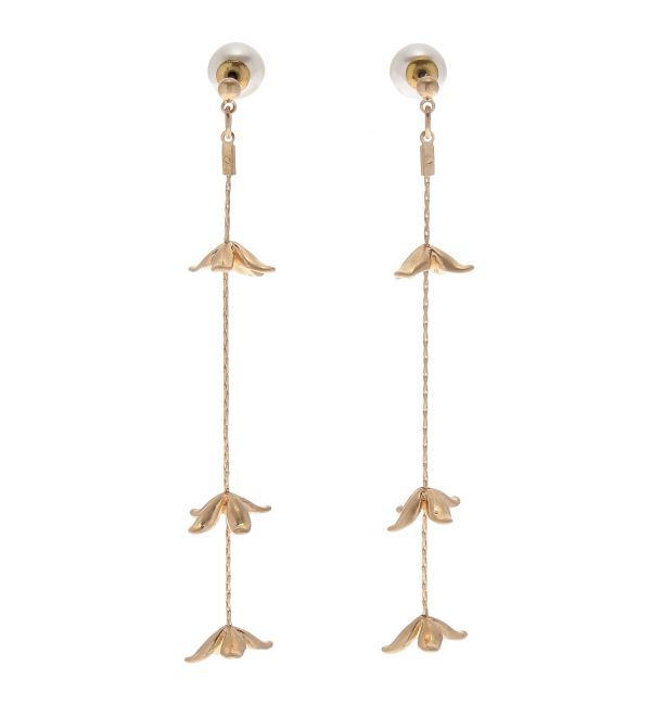 LAGUNAMOON「LADYフラワーチェーンピアス」|ピアス|ゴールド