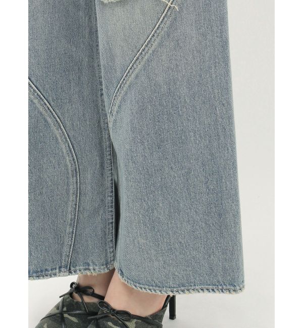 EVRIS「グランジルーズワイドデニムパンツ」|デニム|